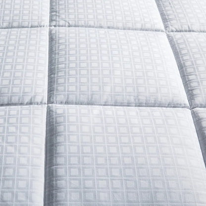 Cleves All-Season Down Alternative Comforter – Hypoallergenic, Lightweight & Machine Washable White Comforter for Bed, 300 Thread Count Microfiber Cover –Full/King Sizes