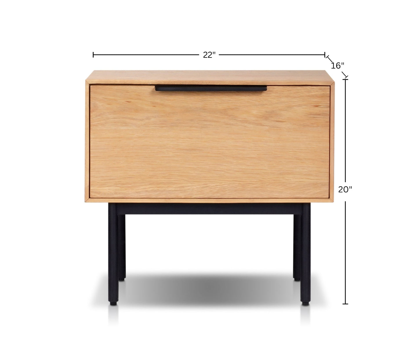 Akira Nightstand, Light Oak