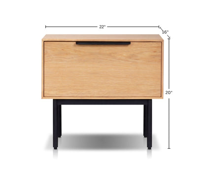 Akira Nightstand, Light Oak