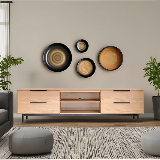 Akira TV Console, Light Oak