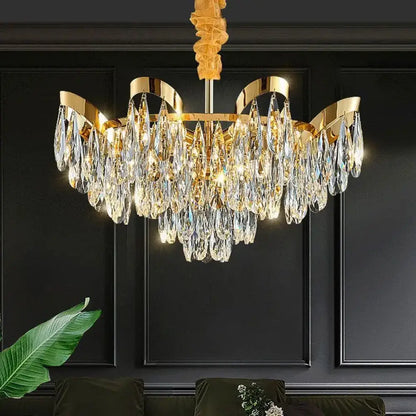 Alice LED Modern Crystal Chandelier | Modern Dining Room Lighting