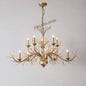 American Modern LED Crystal Ceiling Chandeliers - French Elegance for Living and Dining Spaces