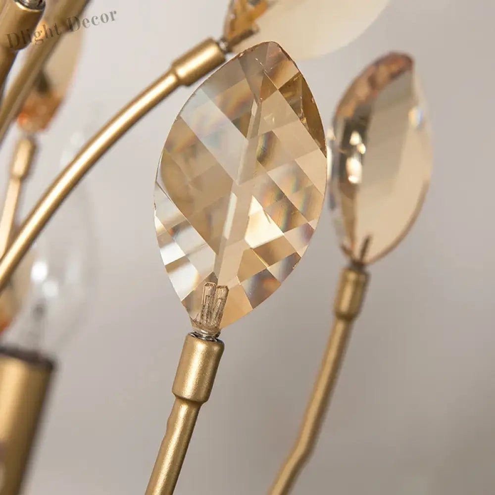 American Modern LED Crystal Ceiling Chandeliers - French Elegance for Living and Dining Spaces