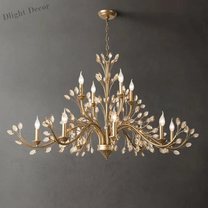 American Modern LED Crystal Ceiling Chandeliers - French Elegance for Living and Dining Spaces