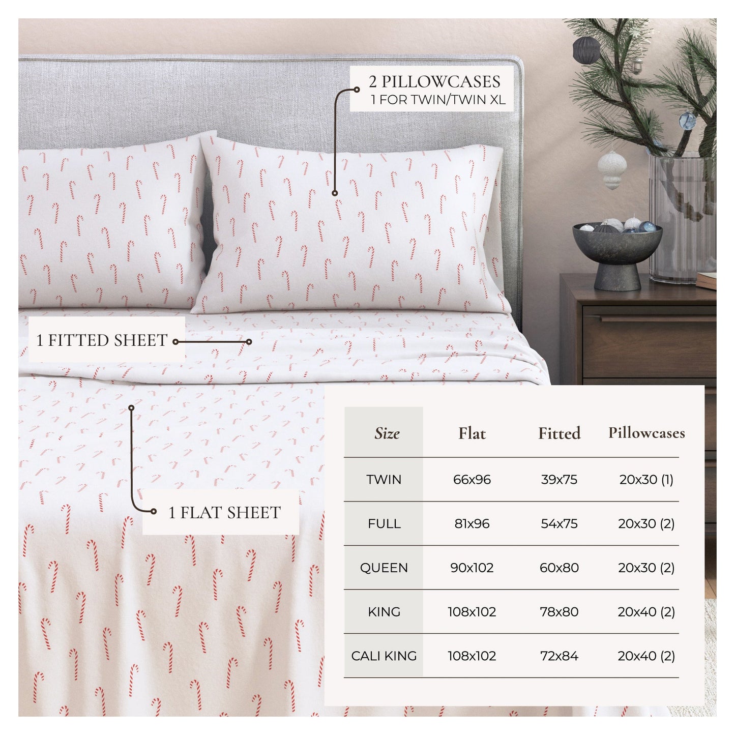 100% Turkish Cotton Flannel Sheet Sets - Boulder Collection