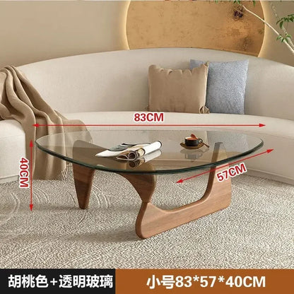 Nordic Minimalist Tempered Glass Coffee Table