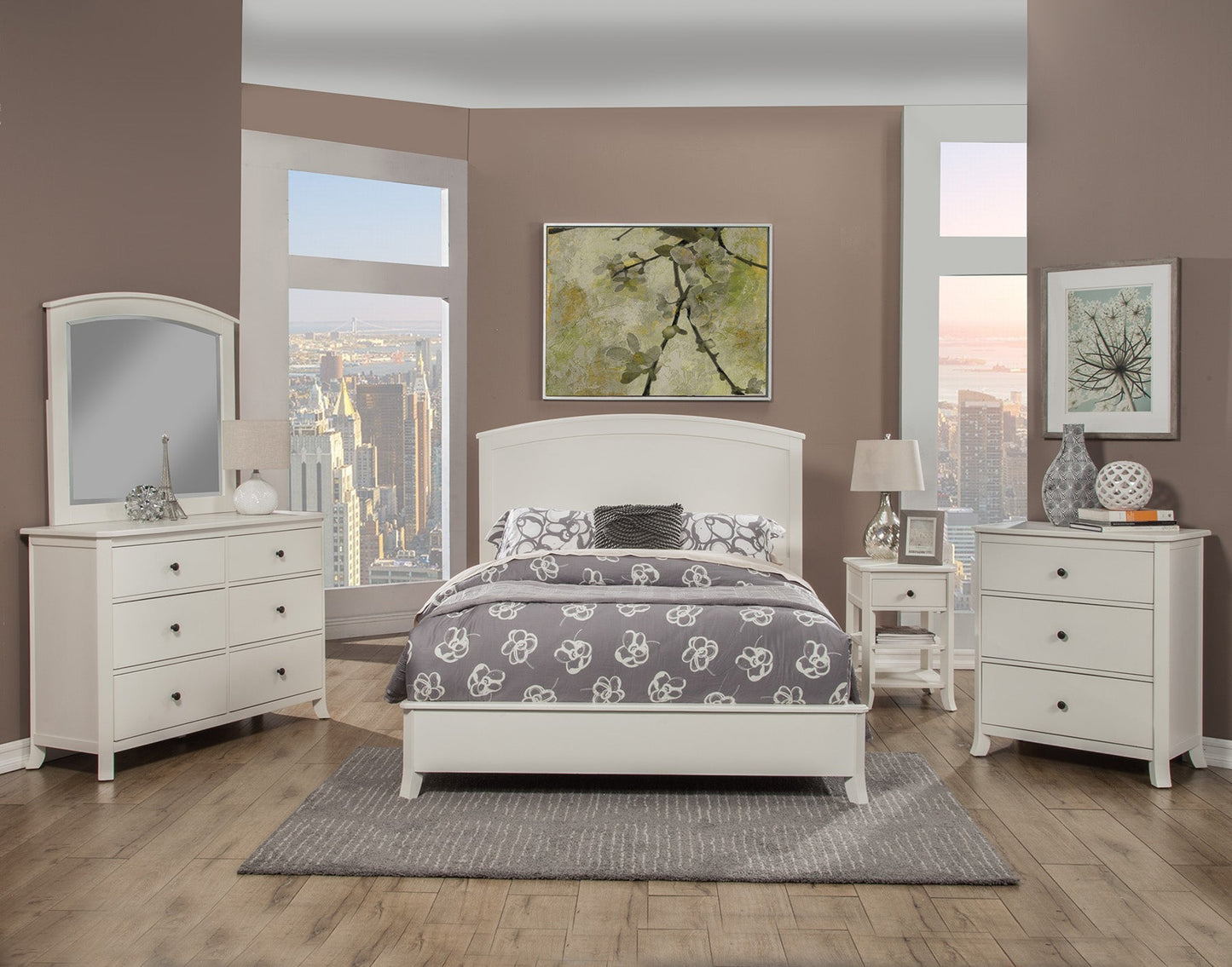 Baker Headboard Only, White