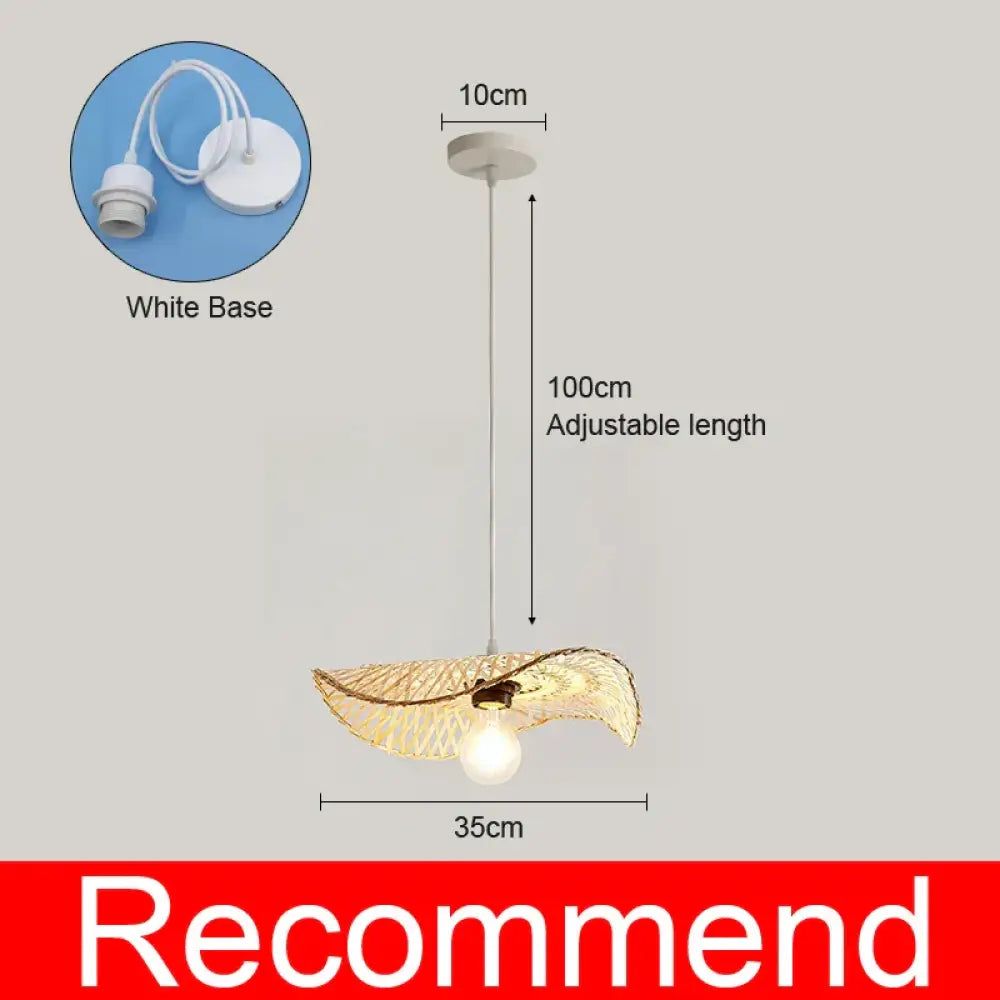 Bamboo Artistry Hand-Woven Pendant Lights - Exquisite Rattan Wicker Chandelier for Your Home