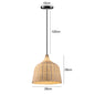 Bamboo Artistry Hand-Woven Pendant Lights - Exquisite Rattan Wicker Chandelier for Your Home