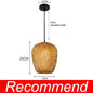Bamboo Artistry Hand-Woven Pendant Lights - Exquisite Rattan Wicker Chandelier for Your Home