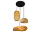 Bamboo Lampshade LED Pendant Lamp - Natural Rattan Wicker Ceiling Chandeliers with Hand-Woven E27 Lighting Fixtures