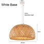 Bamboo Lampshade LED Pendant Lamp - Natural Rattan Wicker Ceiling Chandeliers with Hand-Woven E27 Lighting Fixtures