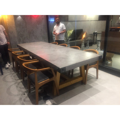 Barocco Valhalla Design Lightweight Concrete Rectangular Dining Table - (W)39" (L)79" (H)29.5"