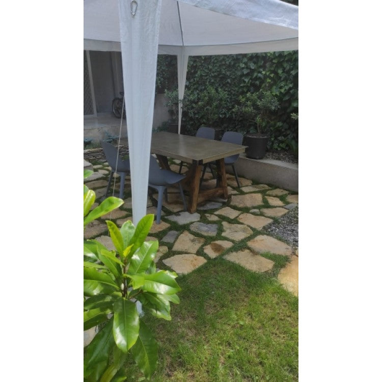 Barocco Valhalla Design Lightweight Concrete Rectangular Dining Table - (W)39" (L)86.5" (H)29.5"