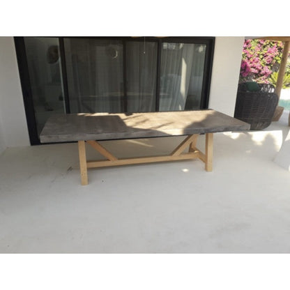 Barocco Valhalla Design Lightweight Concrete Rectangular Dining Table - (W)39" (L)86.5" (H)29.5"