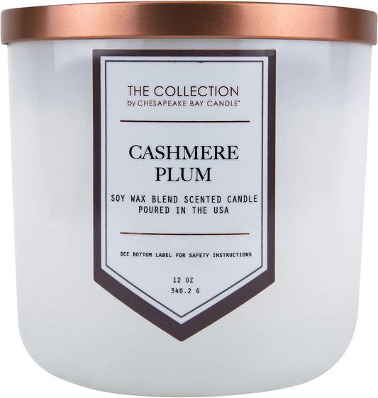 the Collection Two-Wick Scented Candle, Cashmere Plum Medium Jar