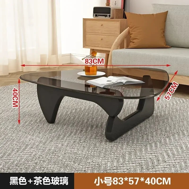 Nordic Minimalist Tempered Glass Coffee Table