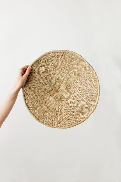 Binga Blonde Natural Woven Wall Basket