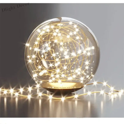 Black Ceiling Chandeliers - Modern Living Room and Hall Ceiling Light Fixture with Romantic Starry Gold Creative Ceiling Lamp for the Bedroom