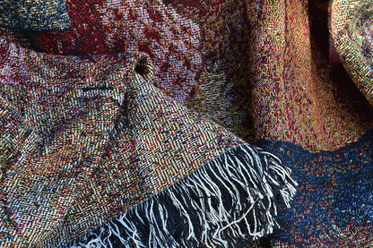 Tache Teddy Bear Western Cowboy Tapestry Throw with Fringe (2173)