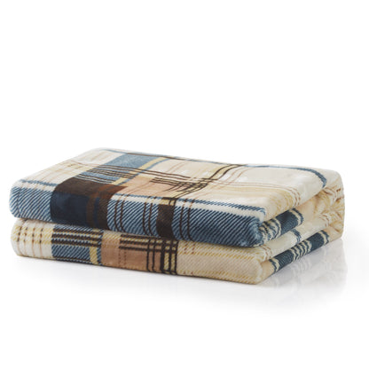Tache Super Soft Winter Cabin Flannel Throw Blanket