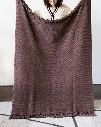 Bobble Lace Edged Eco-Cotton Throw