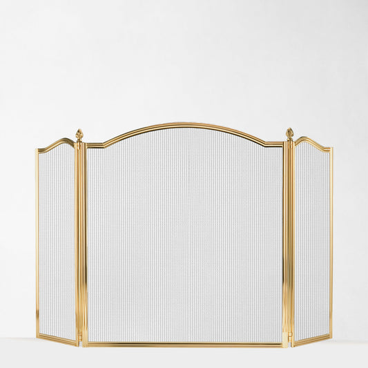 BELLA brass fire screen