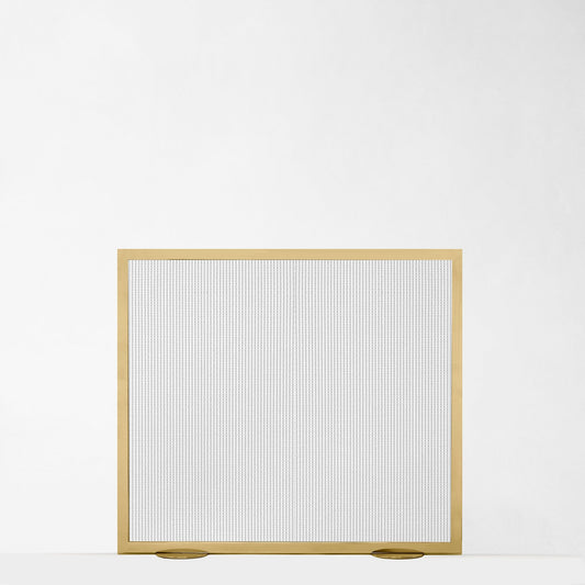 MICA brass fire screen