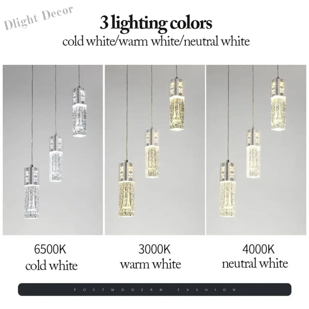 Bubble Crystal LED Pendant Lights and Wall Lamps - Modern Indoor Decor Lighting for Living, Dining, Bedroom, Aisle, and Corridor in Gold or Silver