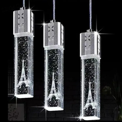 Bubble Crystal LED Pendant Lights and Wall Lamps - Modern Indoor Decor Lighting for Living, Dining, Bedroom, Aisle, and Corridor in Gold or Silver