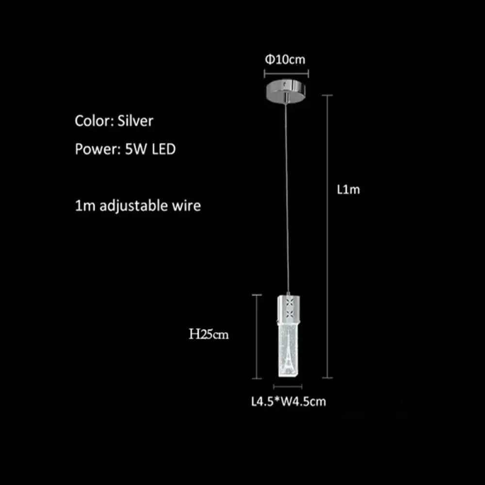 Bubble Crystal LED Pendant Lights and Wall Lamps - Modern Indoor Decor Lighting for Living, Dining, Bedroom, Aisle, and Corridor in Gold or Silver