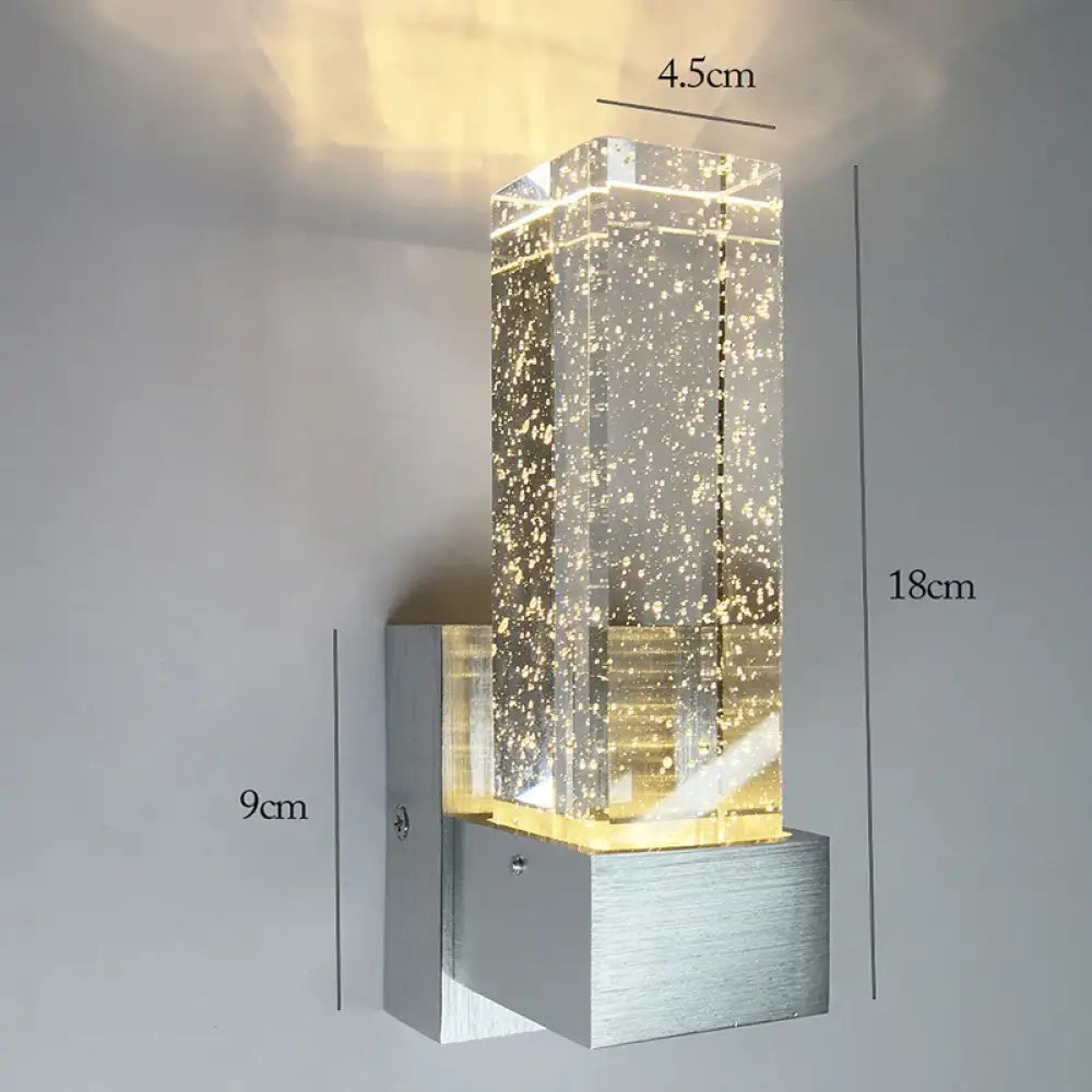 Bubble Crystal LED Pendant Lights and Wall Lamps - Modern Indoor Decor Lighting for Living, Dining, Bedroom, Aisle, and Corridor in Gold or Silver