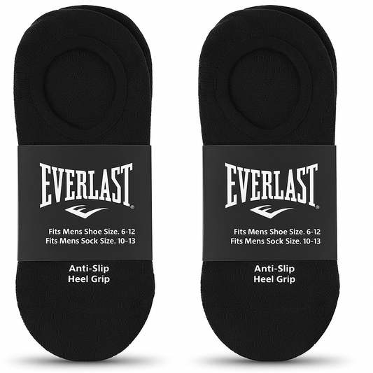 6-Pairs Men’s Everlast Half-Cushion Liner Socks