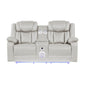 Challenger - LED Power Recliner Loveseat