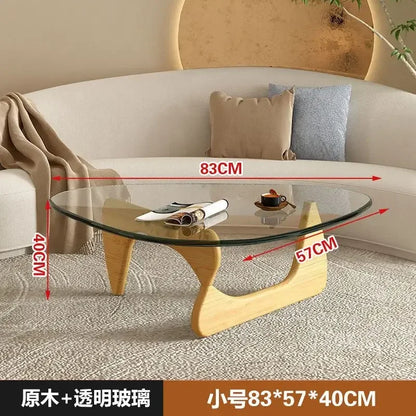 Nordic Minimalist Tempered Glass Coffee Table