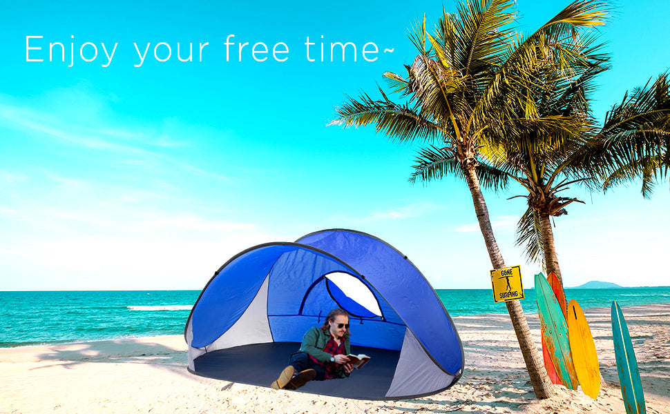 Pop-Up Beach Tent With Carry Bag