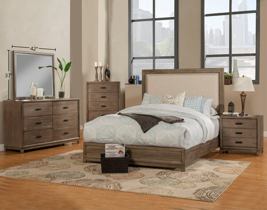 Camilla Dresser Mirror in Antique Grey Plantation Mahogany – view 4