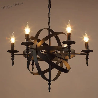 Camille Vintage Retro Candle Pendant Lights