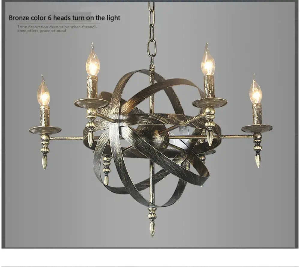 Camille Vintage Retro Candle Pendant Lights