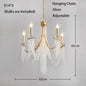 Candle Ceiling Chandeliers - LED Lustres for Classical Home Decoration Pendant Lighting in Living and Dining Rooms