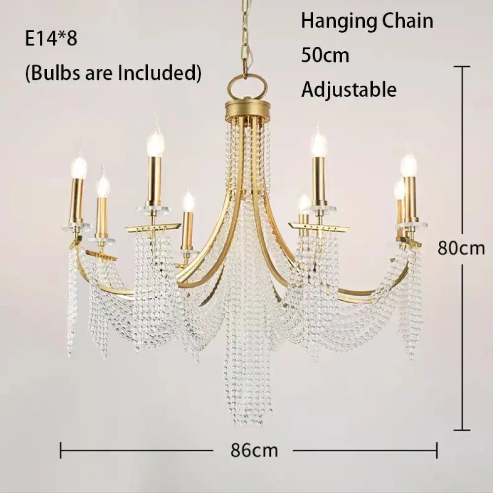 Candle Ceiling Chandeliers - LED Lustres for Classical Home Decoration Pendant Lighting in Living and Dining Rooms