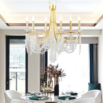 Candle LED Chandelier | Modern Dining Room Lighting