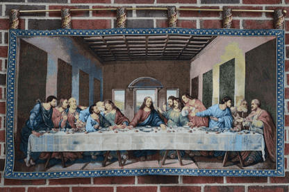Tache The Last Supper Tapestry Depiction Religious Easter Woven Wall Hanging Art 55 x 27 (9148)