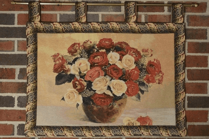 Tache Tapestry Red Rose Bouquet Valentine's Proposal Wall Hanging Art 27 x 20 (12442E)