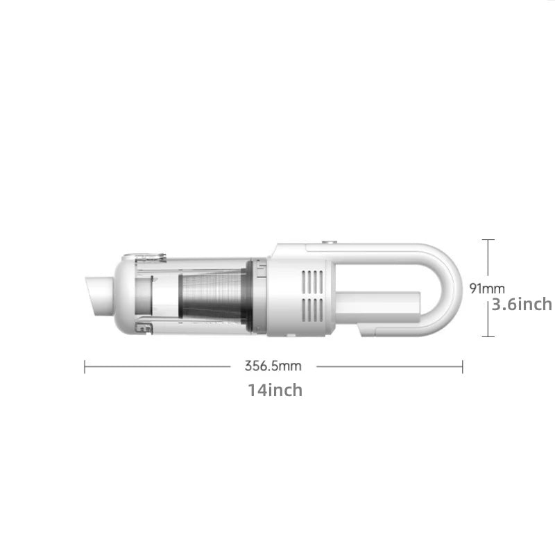 Powerful 19000Pa Wireless Handheld Vacuum Cleaner - Portable Multifunction Home and Car Cleaning Machine with LED Light and HEPA Filter