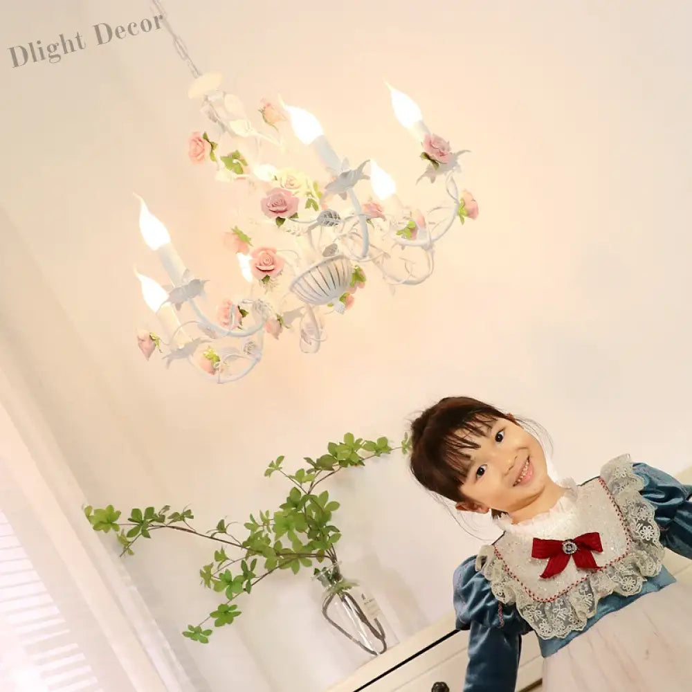 Charming Pastoral Style Chandelier - American Country Kid Chandeliers for Living Rooms, Bedrooms, Dining Rooms, and Children's Rooms