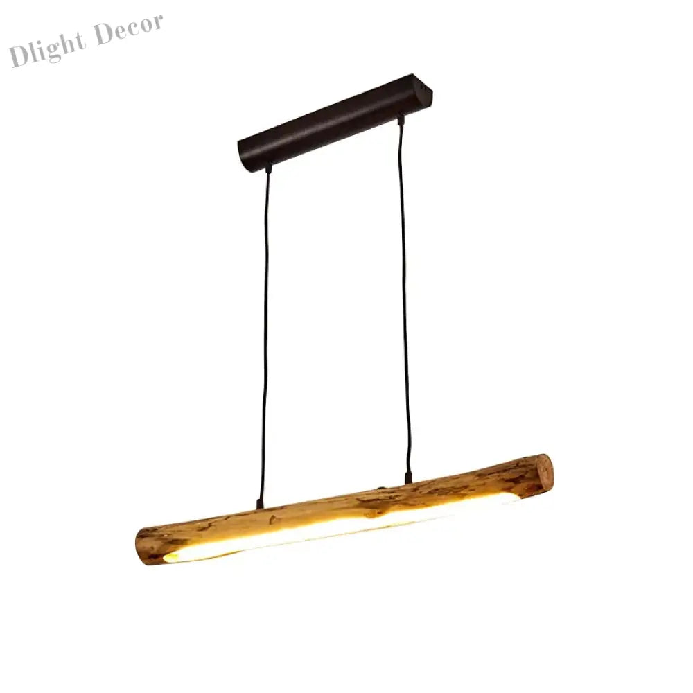 Chic Black Walnut Pendant Lights - Minimalist Wood Lighting for Dining Tables, Kitchens, and Home Decor