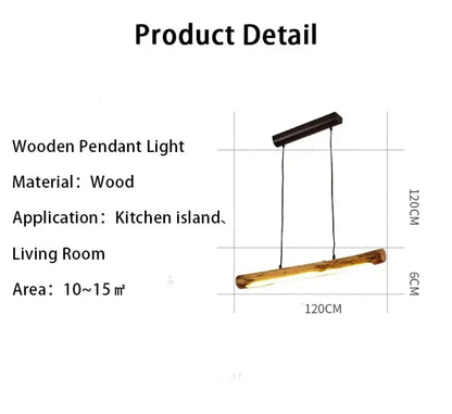 Chic Black Walnut Pendant Lights - Minimalist Wood Lighting for Dining Tables, Kitchens, and Home Decor