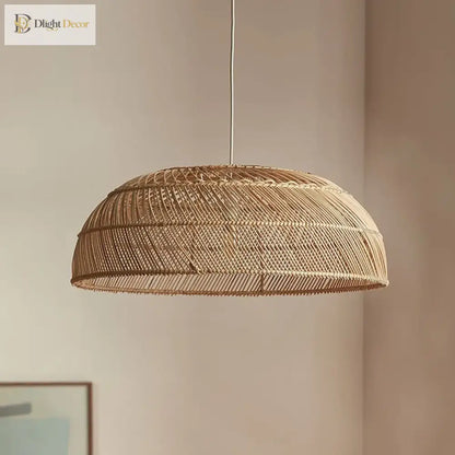 Chinoiserie Rattan Pendant Light | Dining Room Lighting