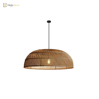 Chinoiserie Rattan Pendant Light | Dining Room Lighting